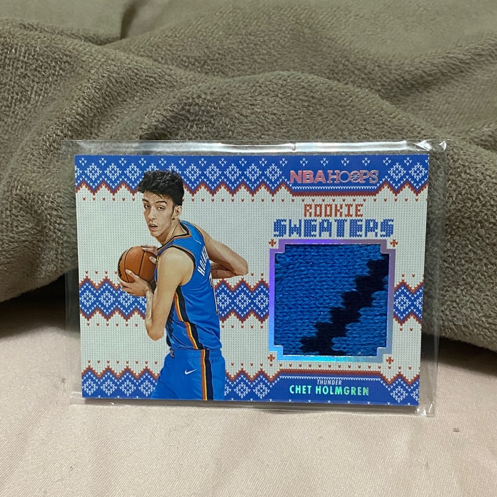 NBA Hoops Rookie Sweaters Card Chet Chet Holmgren!!!